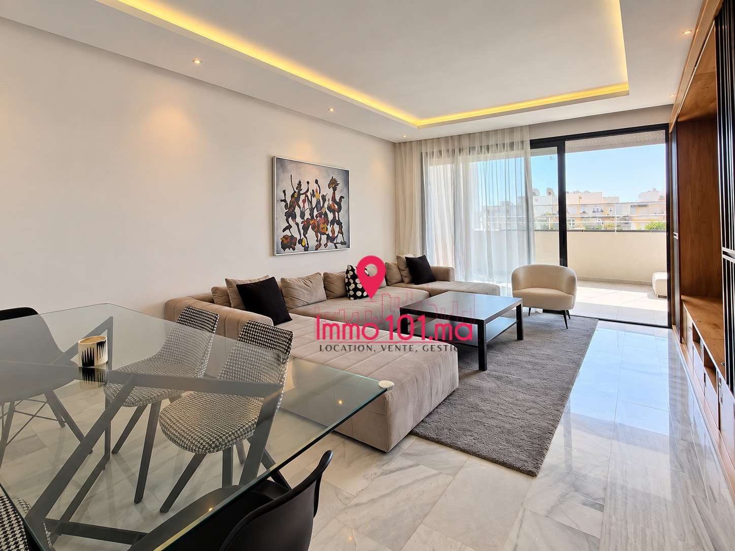 Location appartement meublé à Hay Riad – Prestigia ZLLAM2575